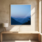Sunrise in the french alps near Courchevel - summer gradient nature and travel photography