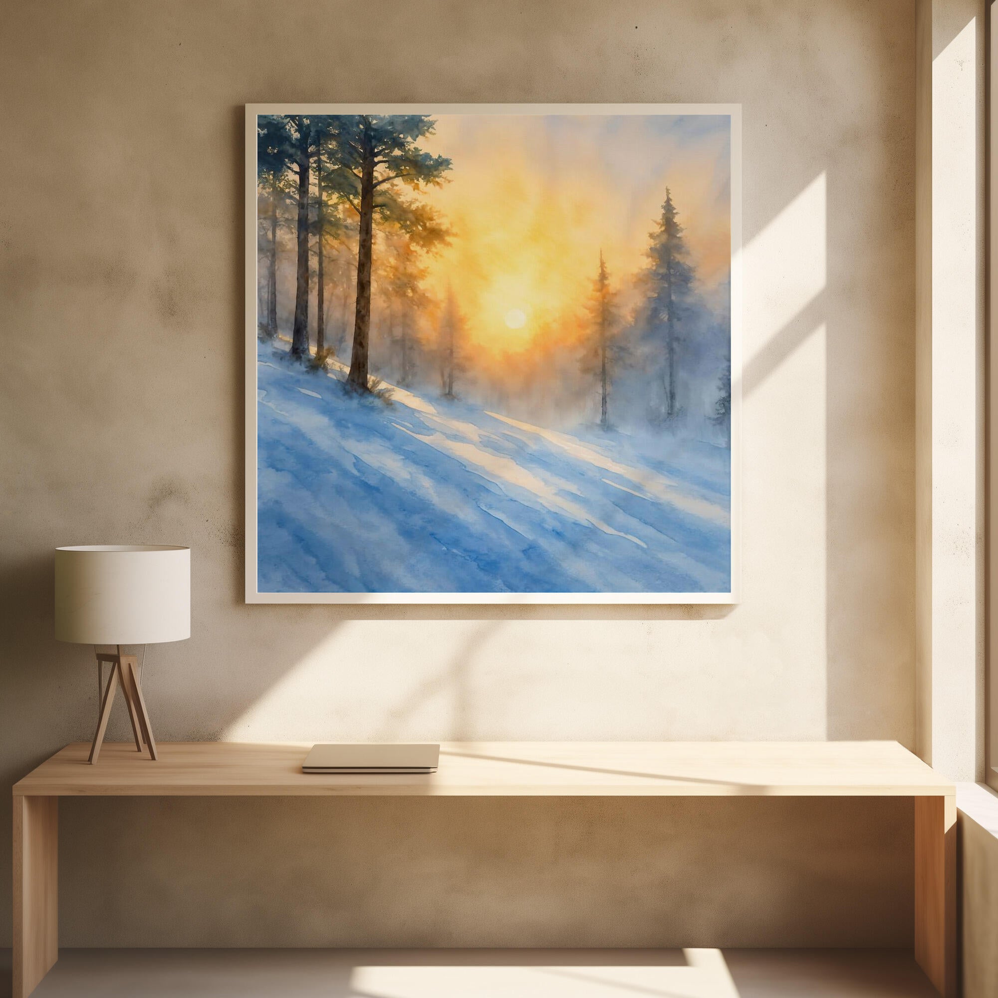 Misty Winter Sunrise
