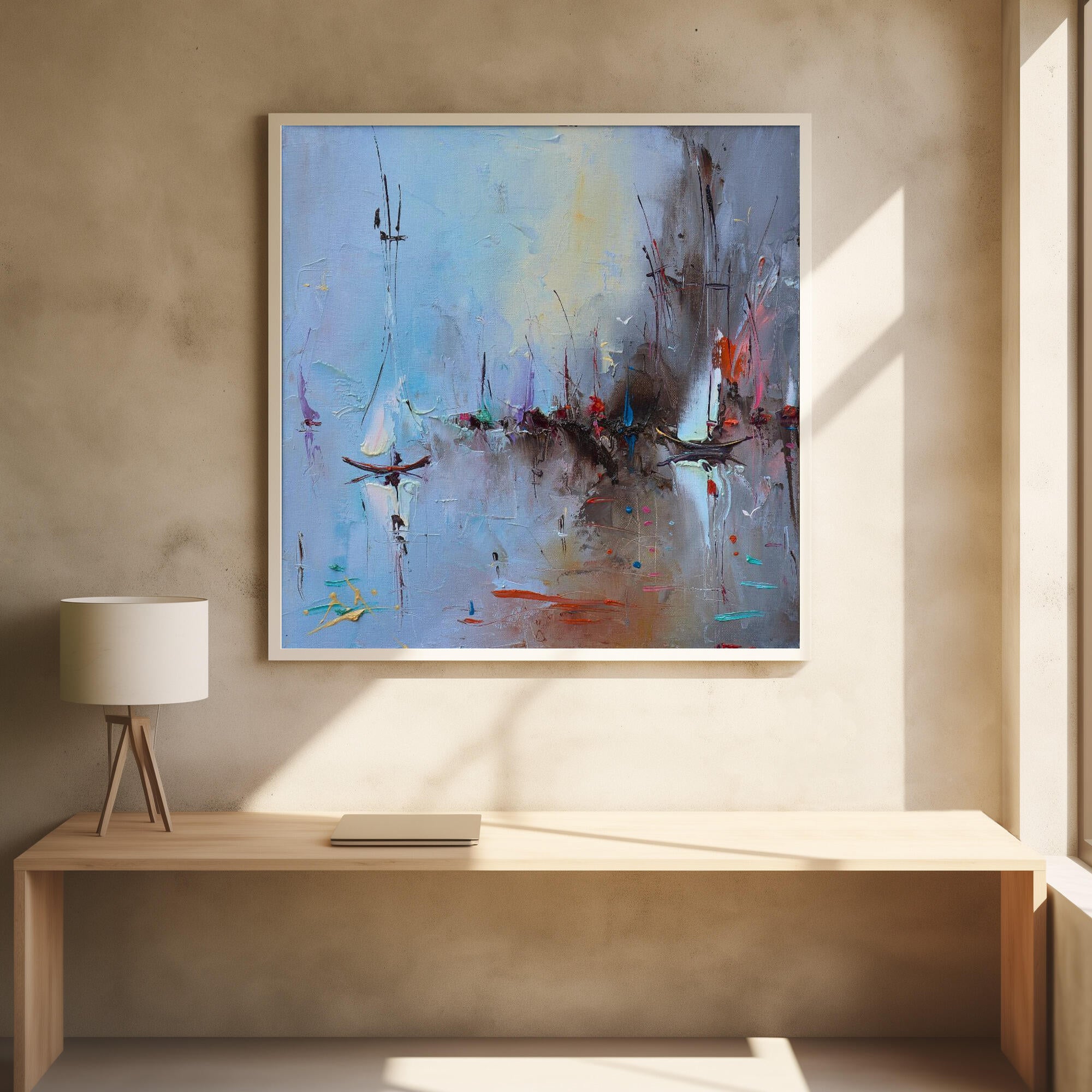 Abstract Marina Boats