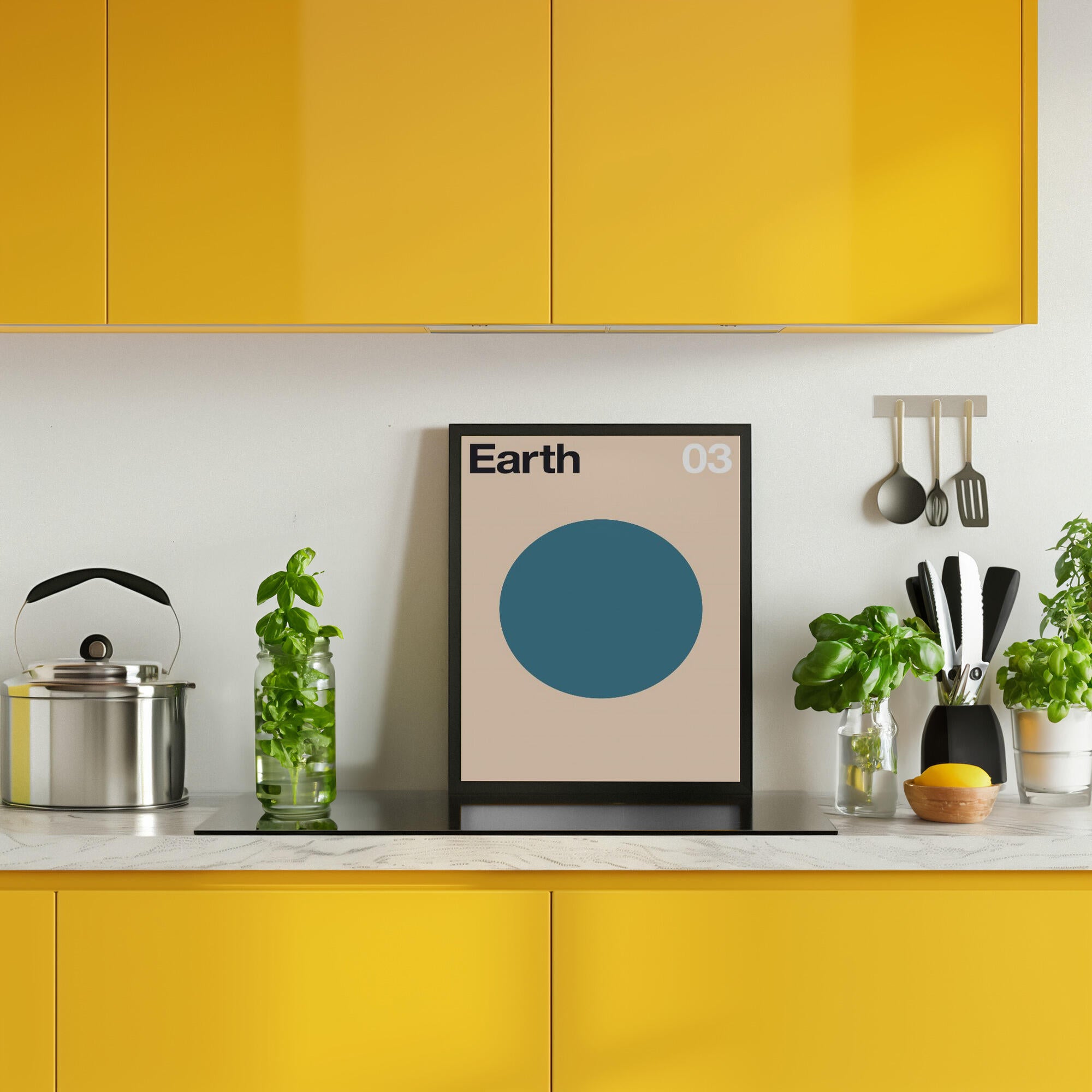 Minimalist Blue Planet