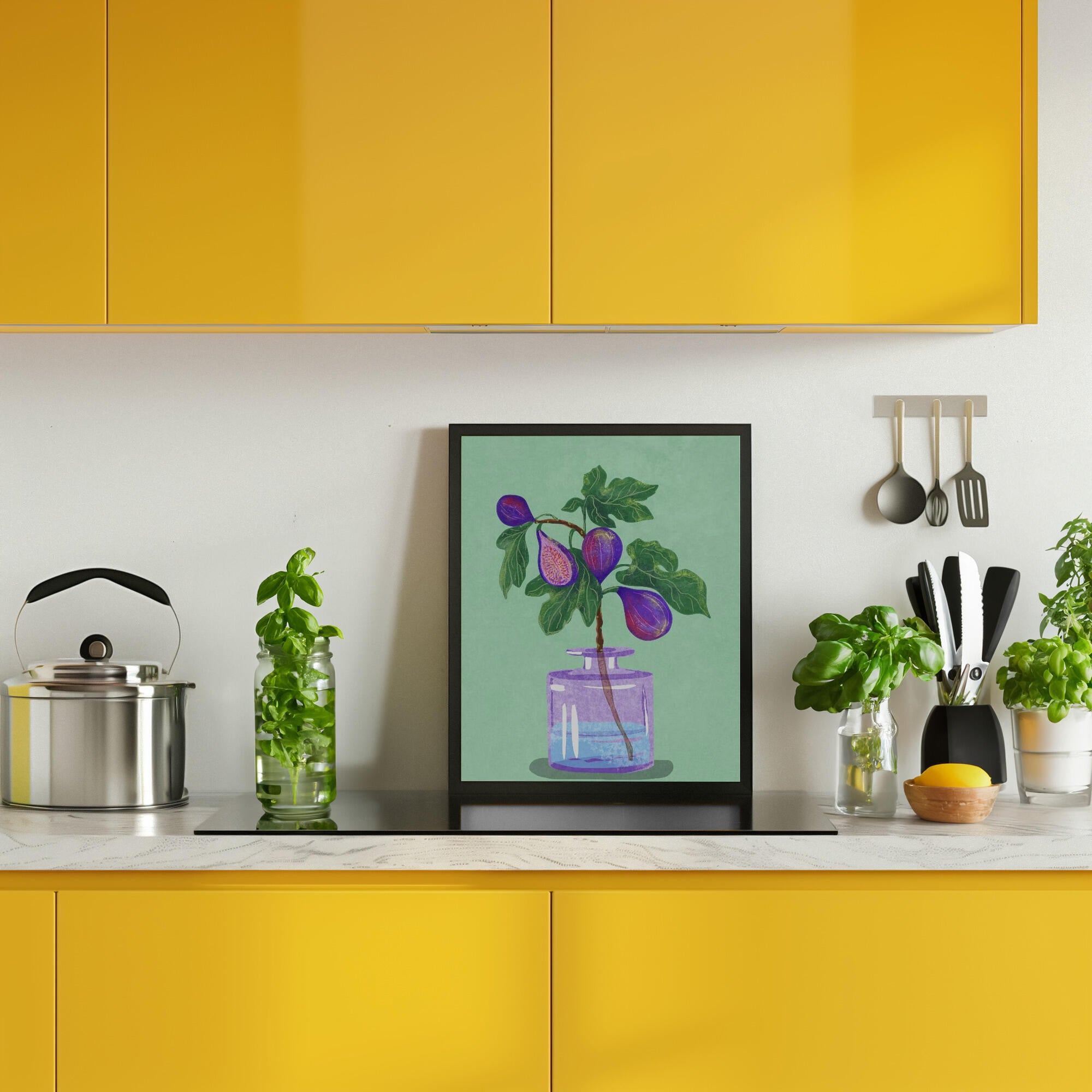 Figs Branch In Vase