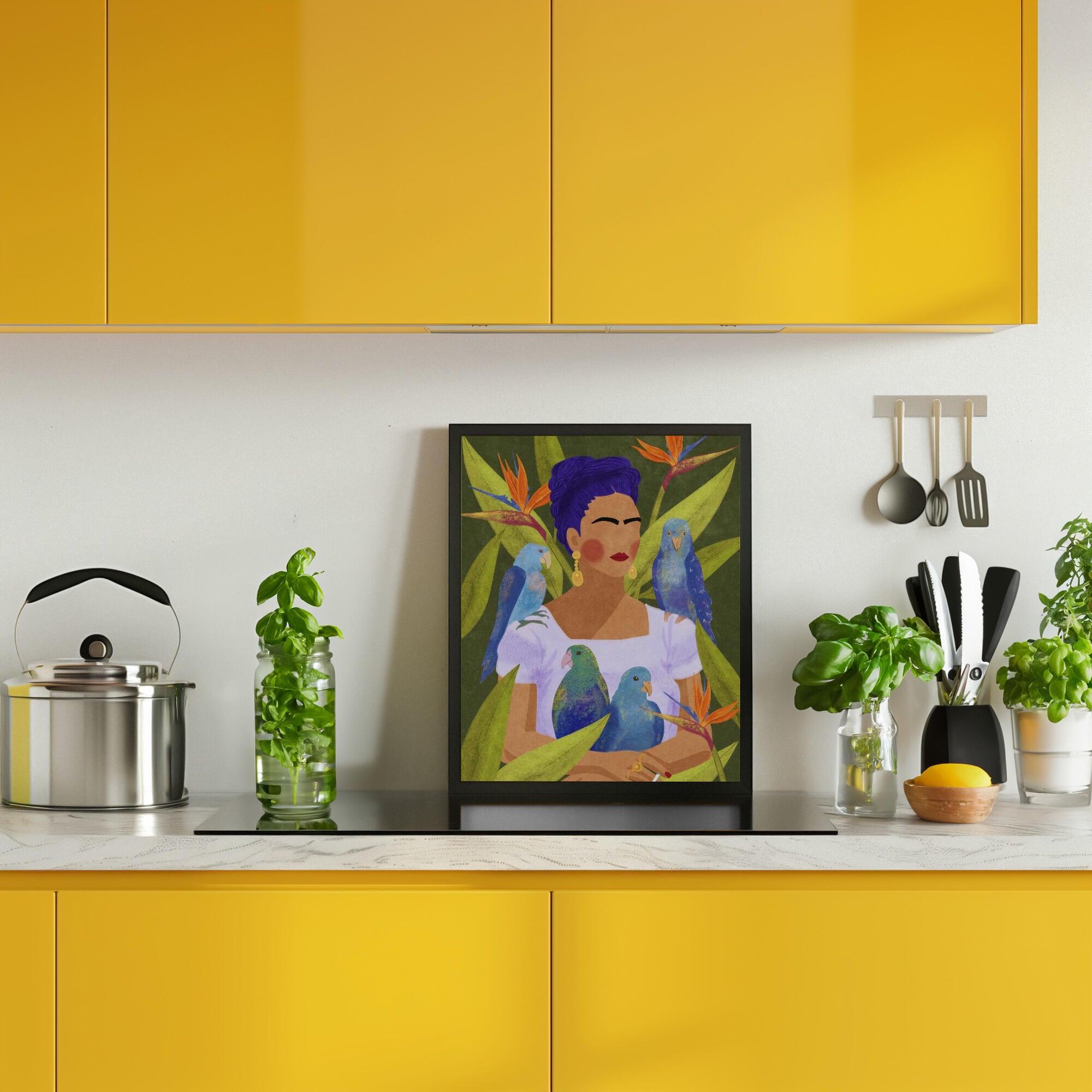 Frida and birds