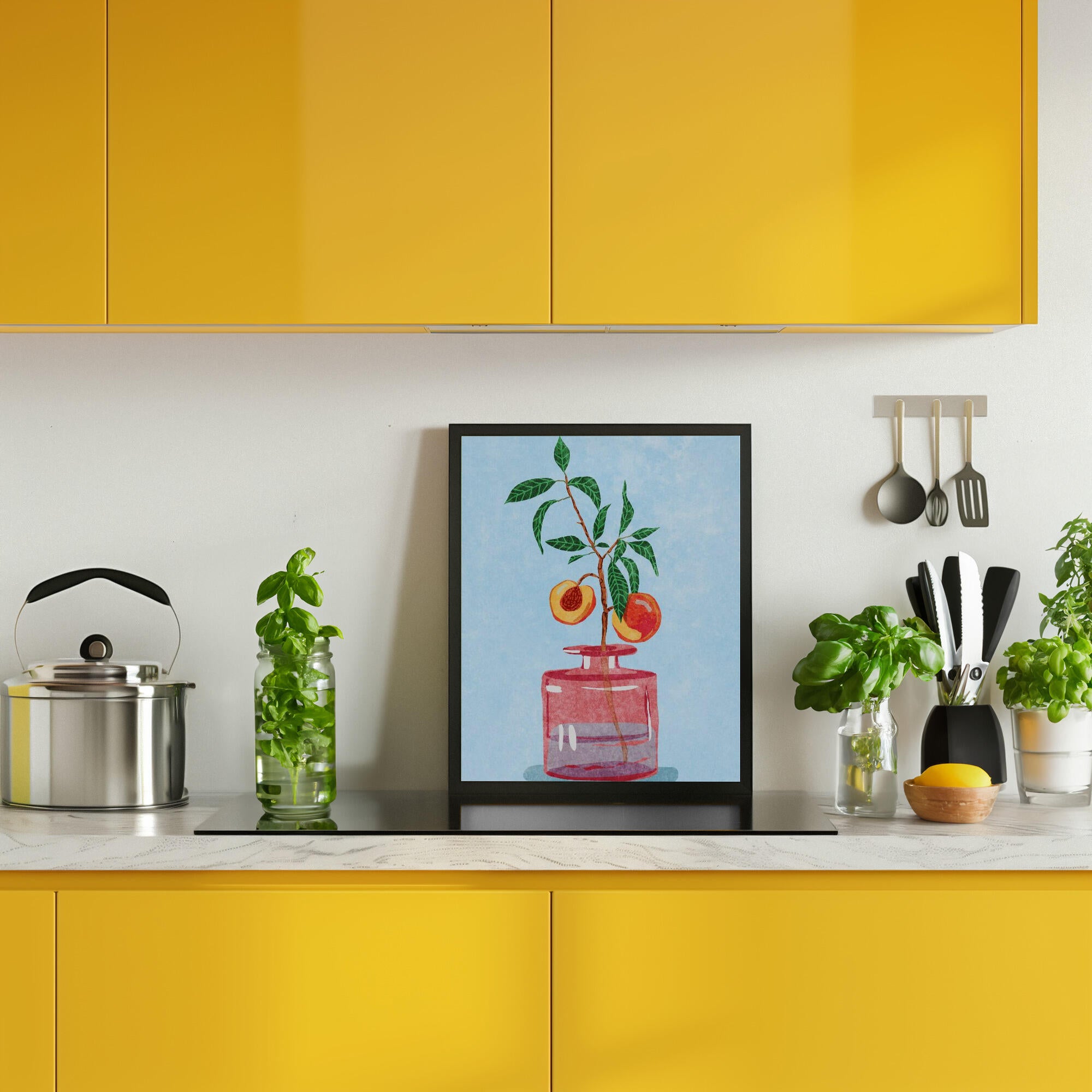 Peach Tree in Vase