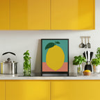 Lemon With Two Leaves