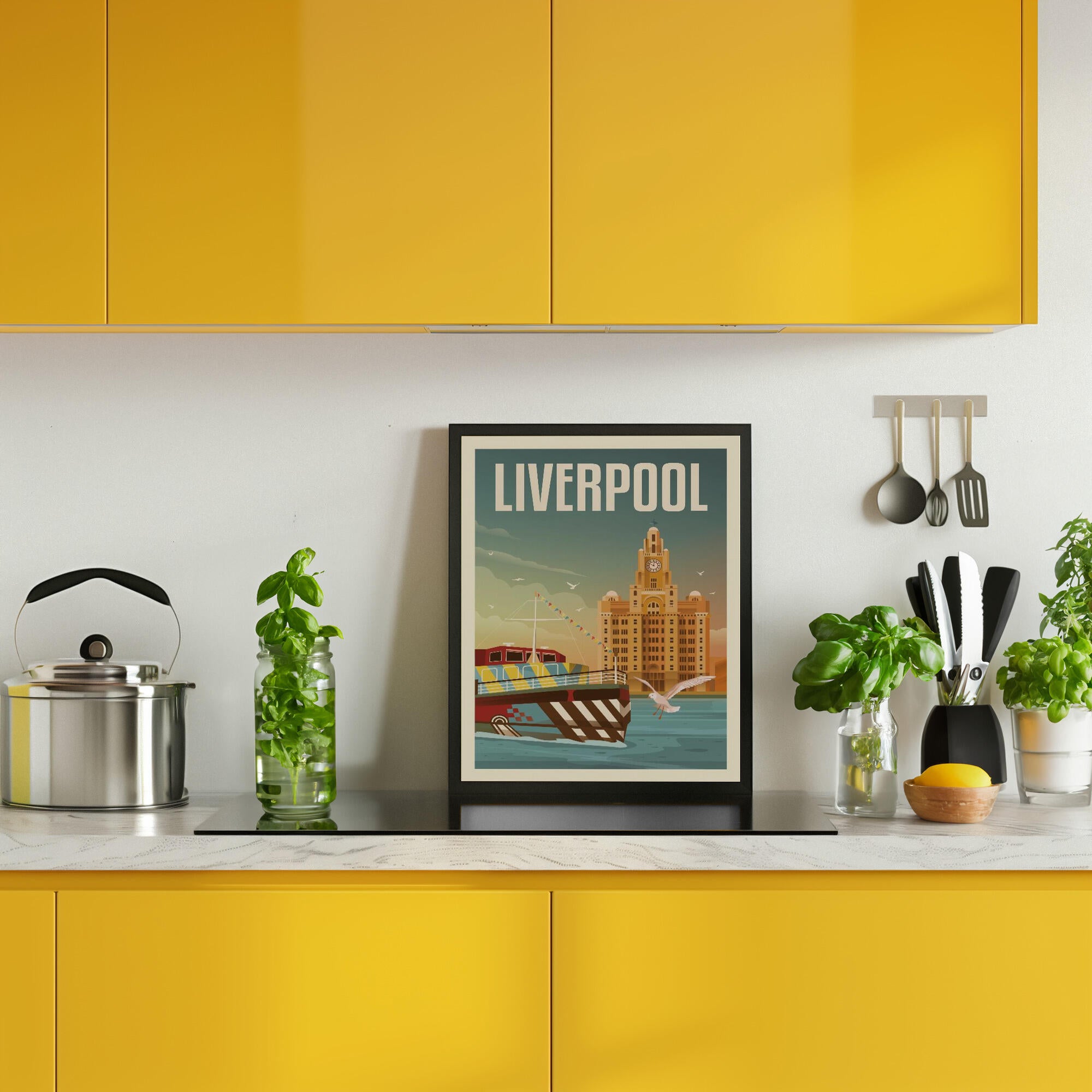 Liverpool Liver Building Travel Print