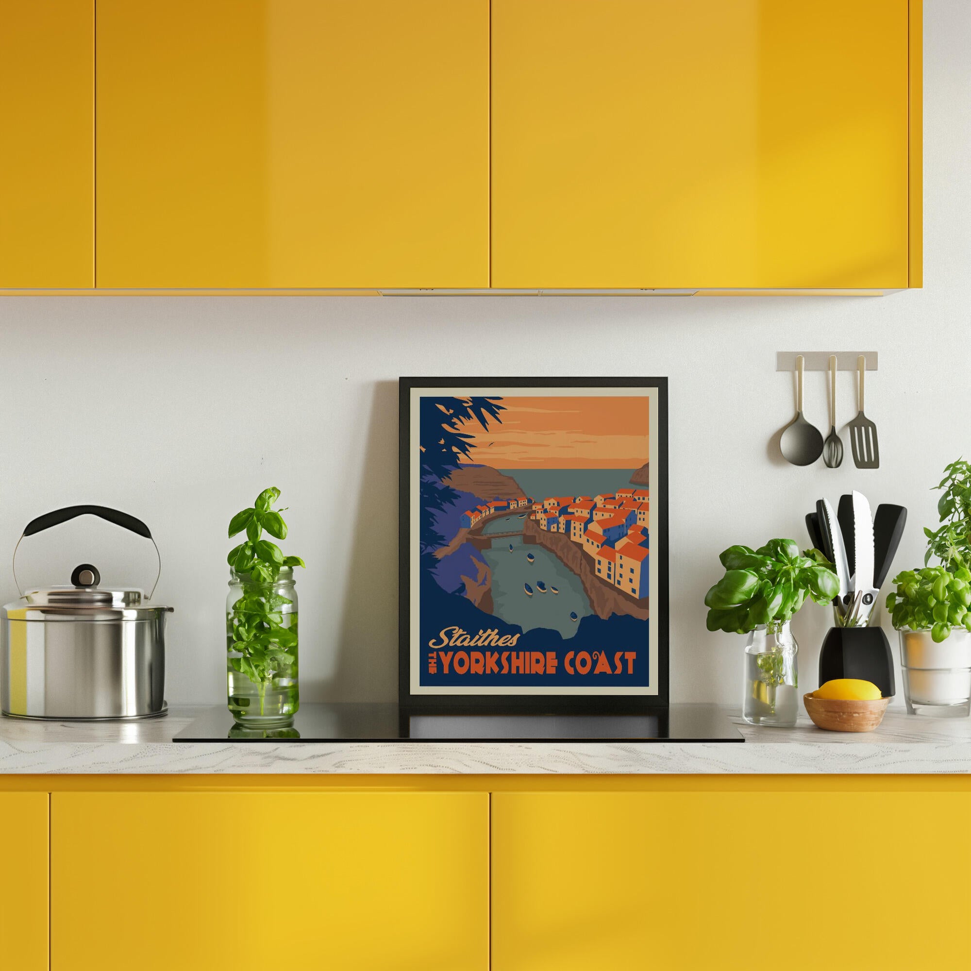 Staithes Yorkshire Travel Print