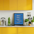 Sardines on Blue