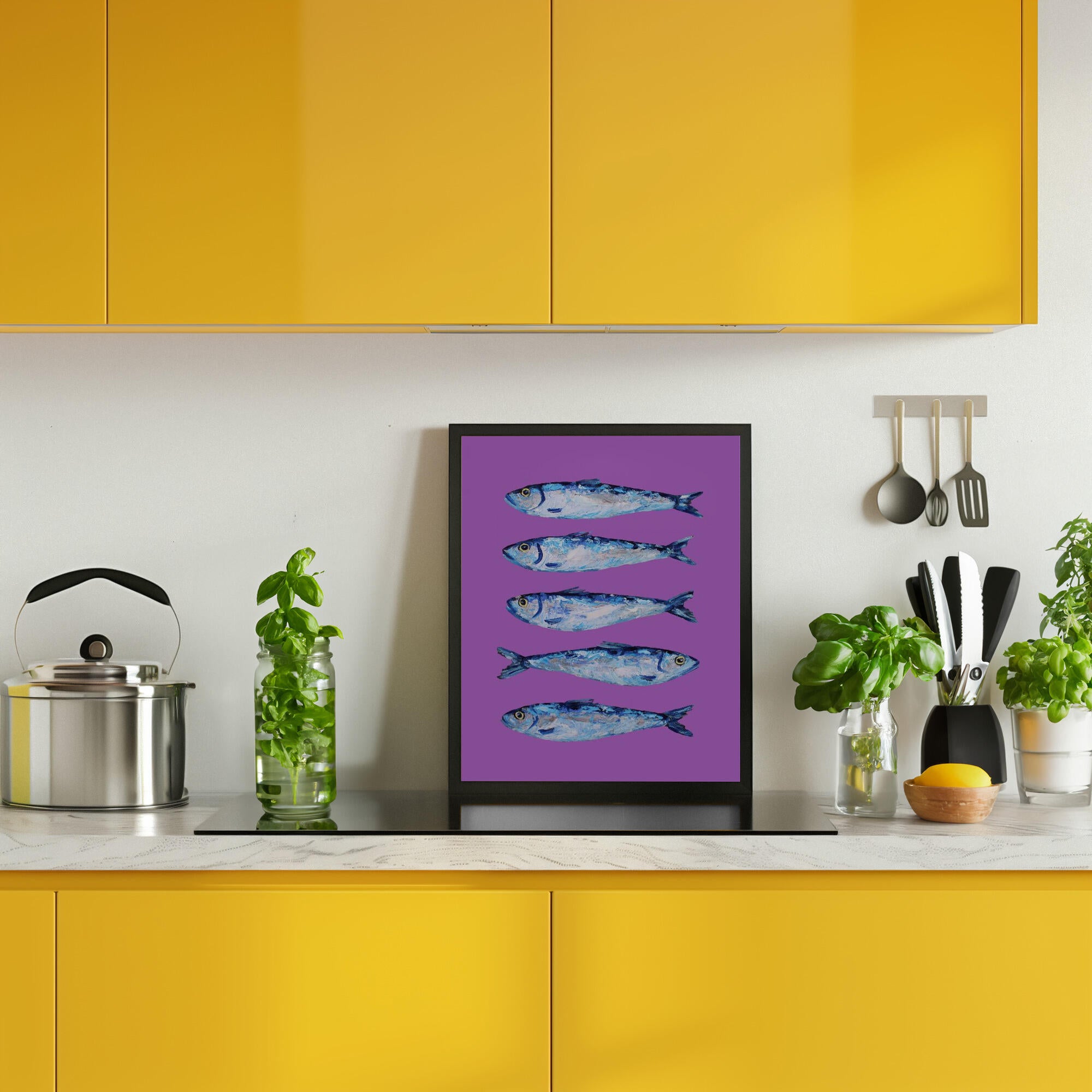Sardines on Purple