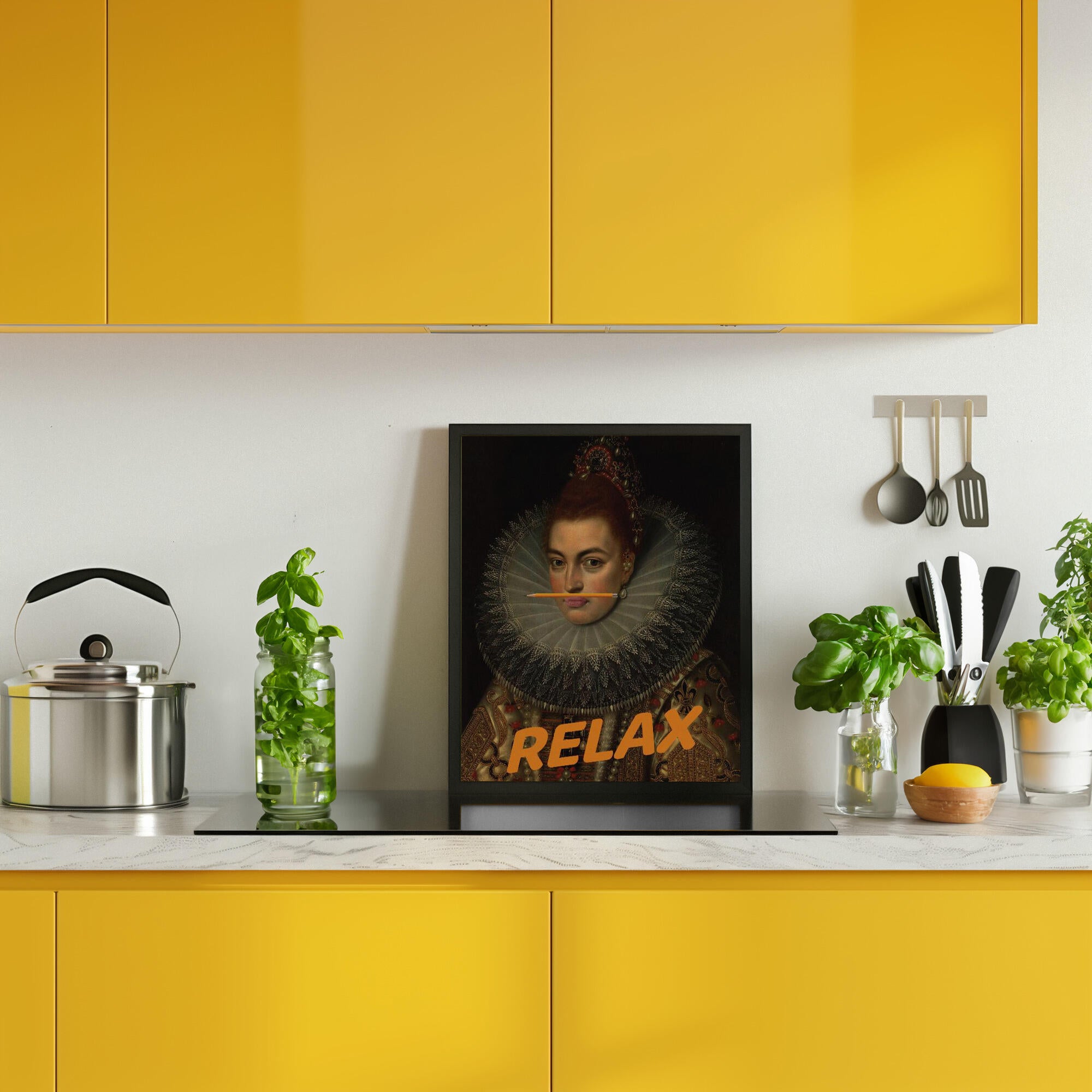 Relax Altered Oil Painting