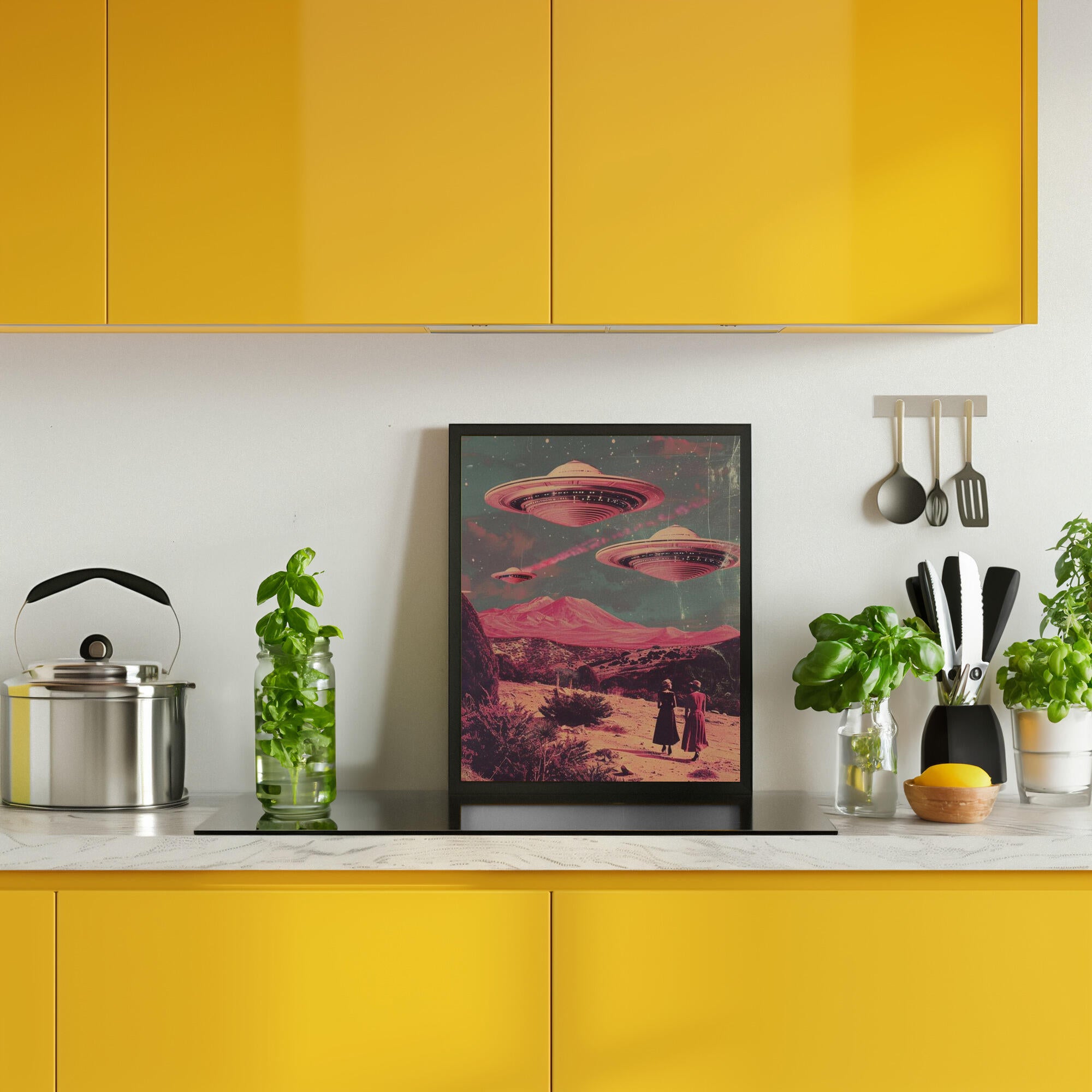 Pink UFO Arrival