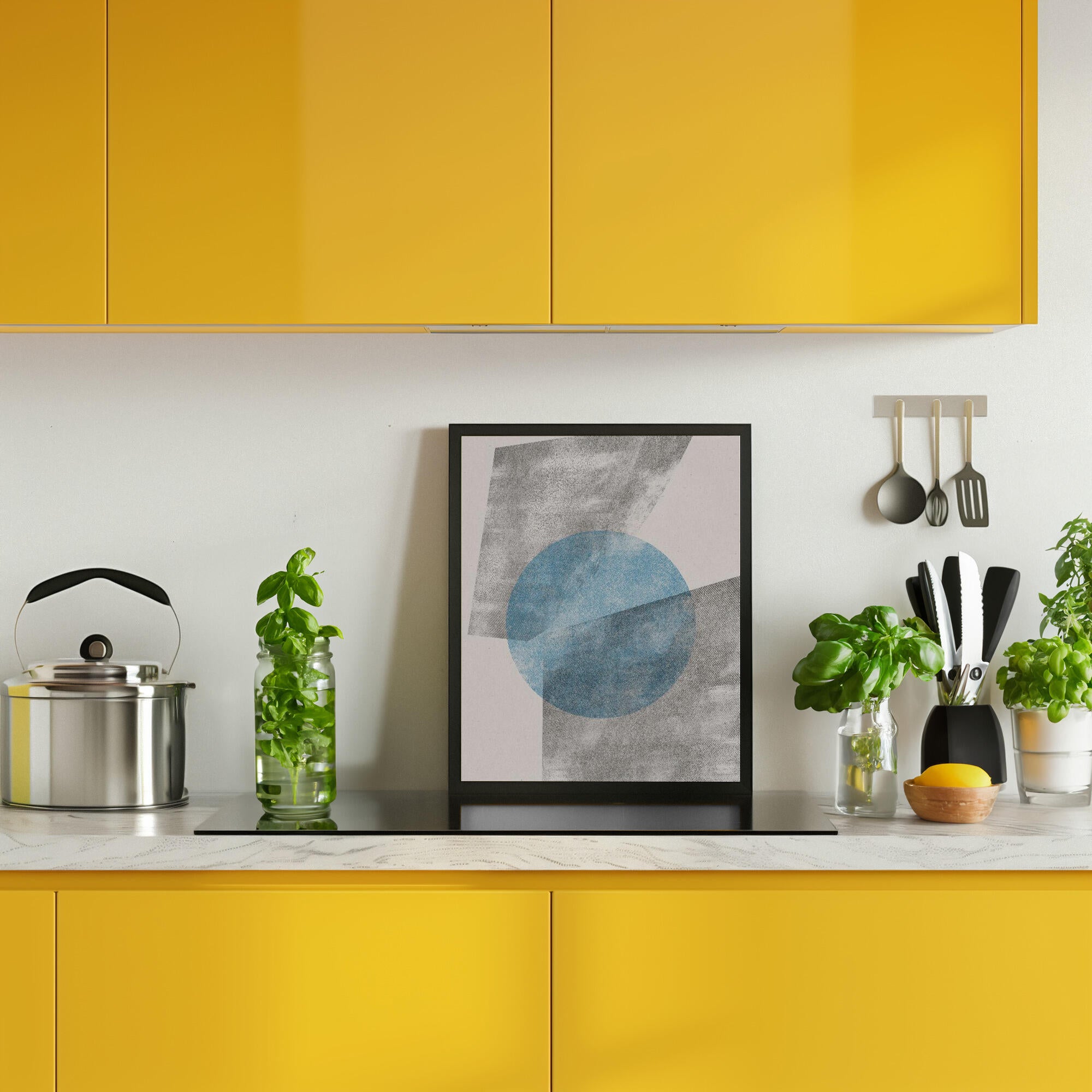 Blue Geometric Modern Object