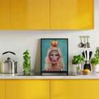Woman With Peach