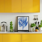 Blue Aquatic Plant Poster 4