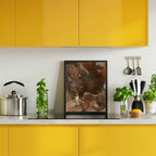 Organic Shapes in Earthy Tones of Brown and Green