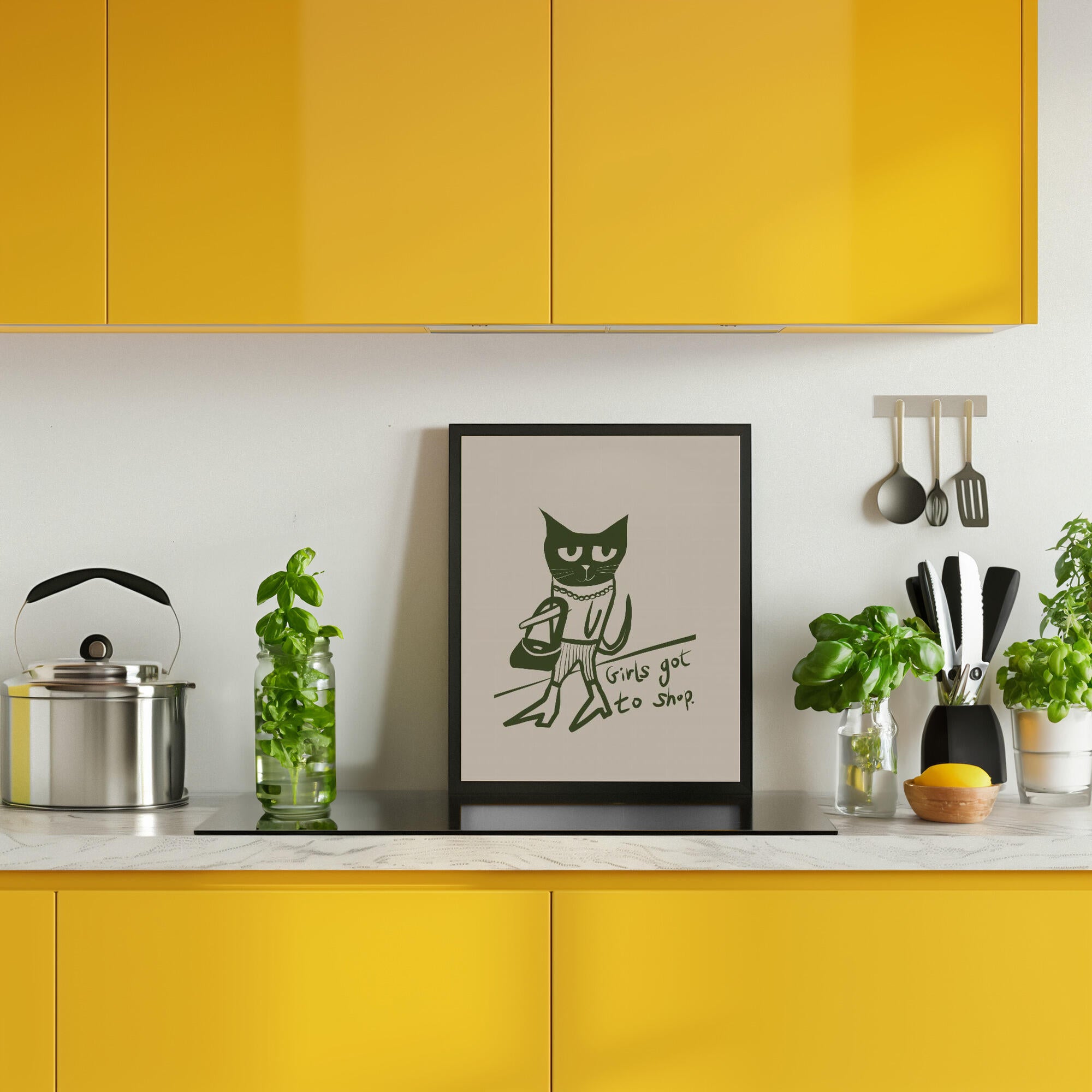 Cat shopping humour