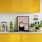 Toucan on Pink