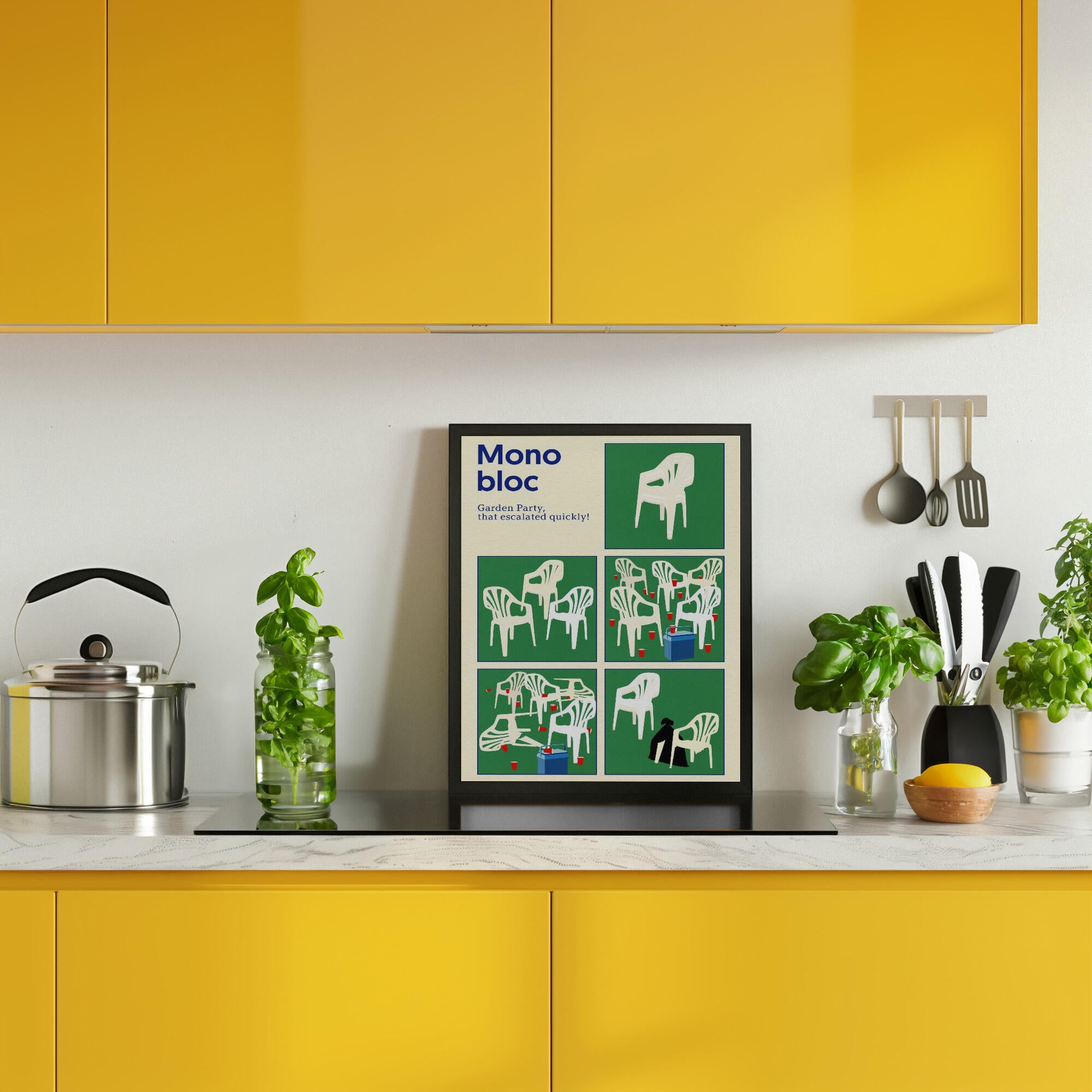 Poster Monobloc Five Squares