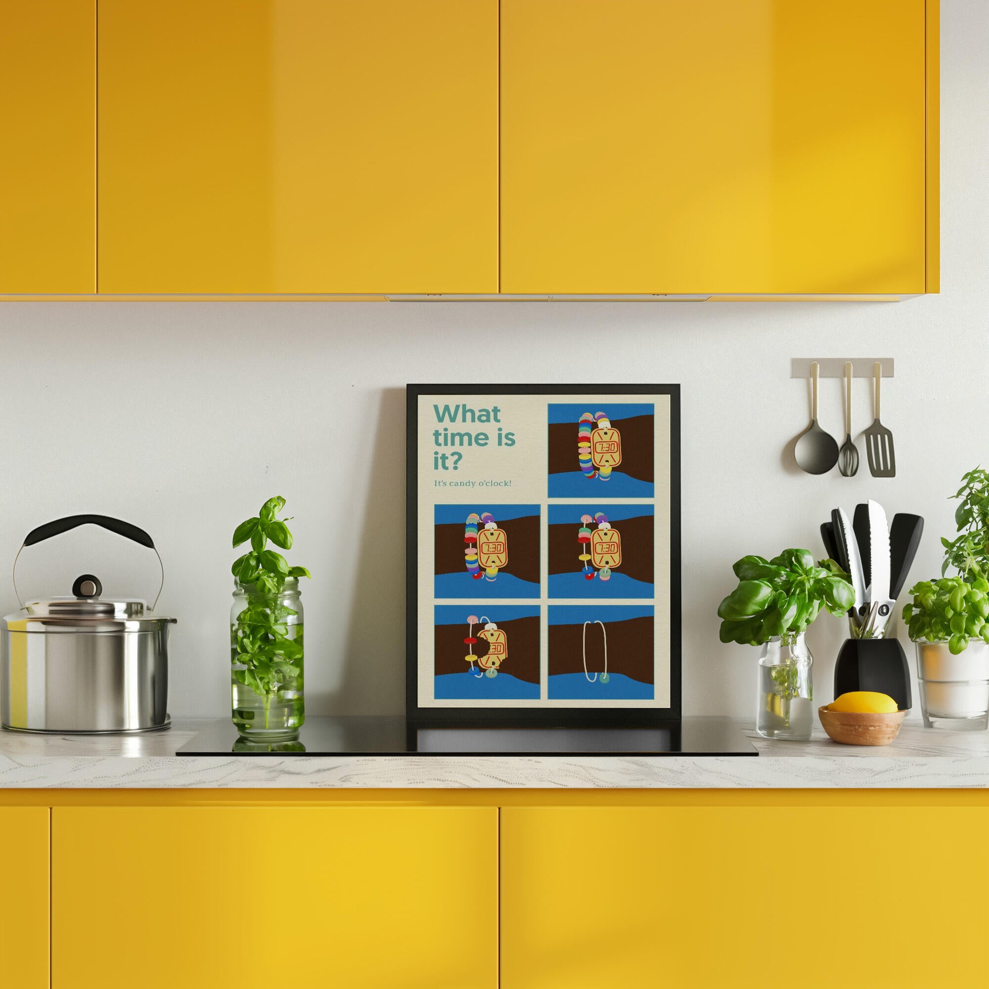 Poster Candy Clock