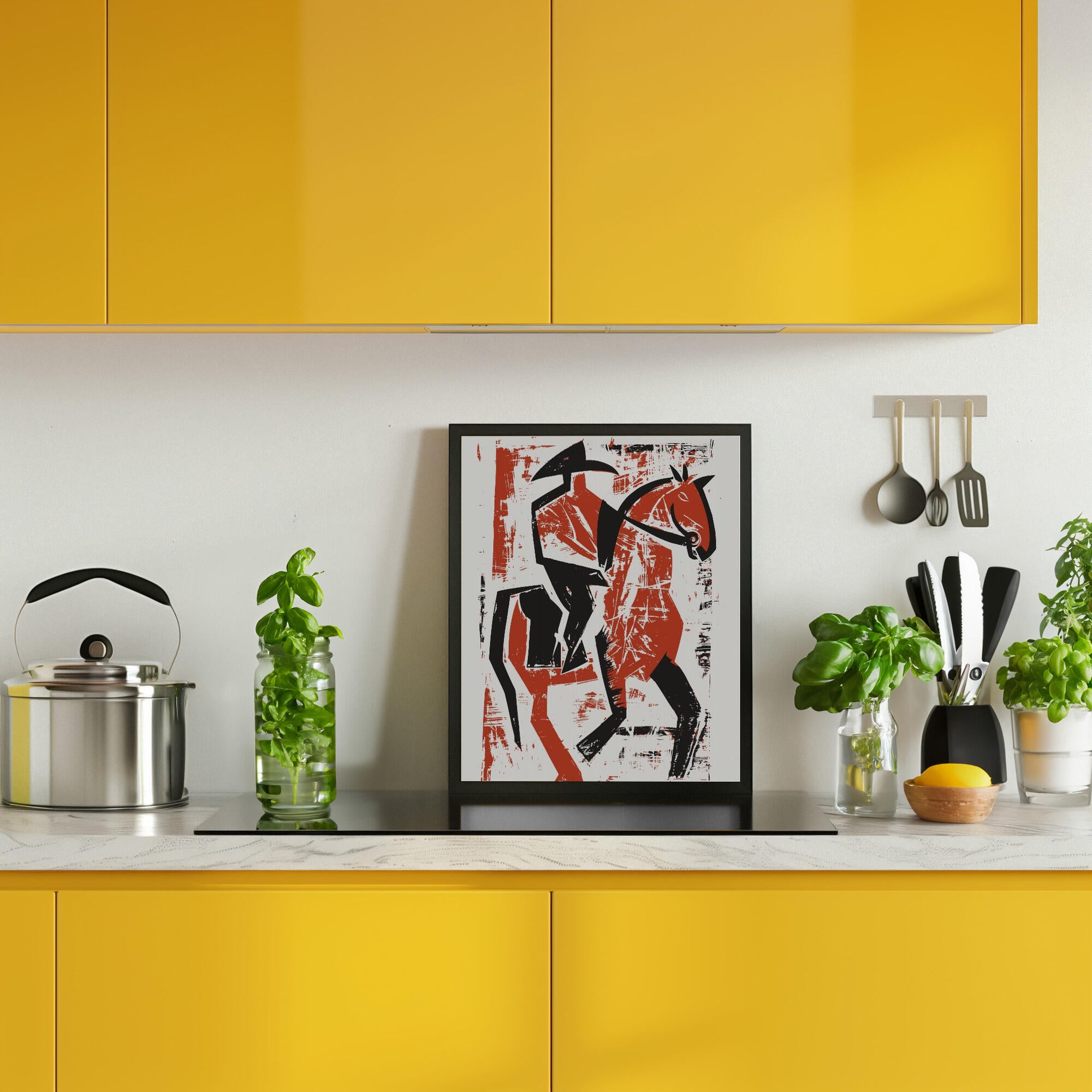 Abstract Horse Rider