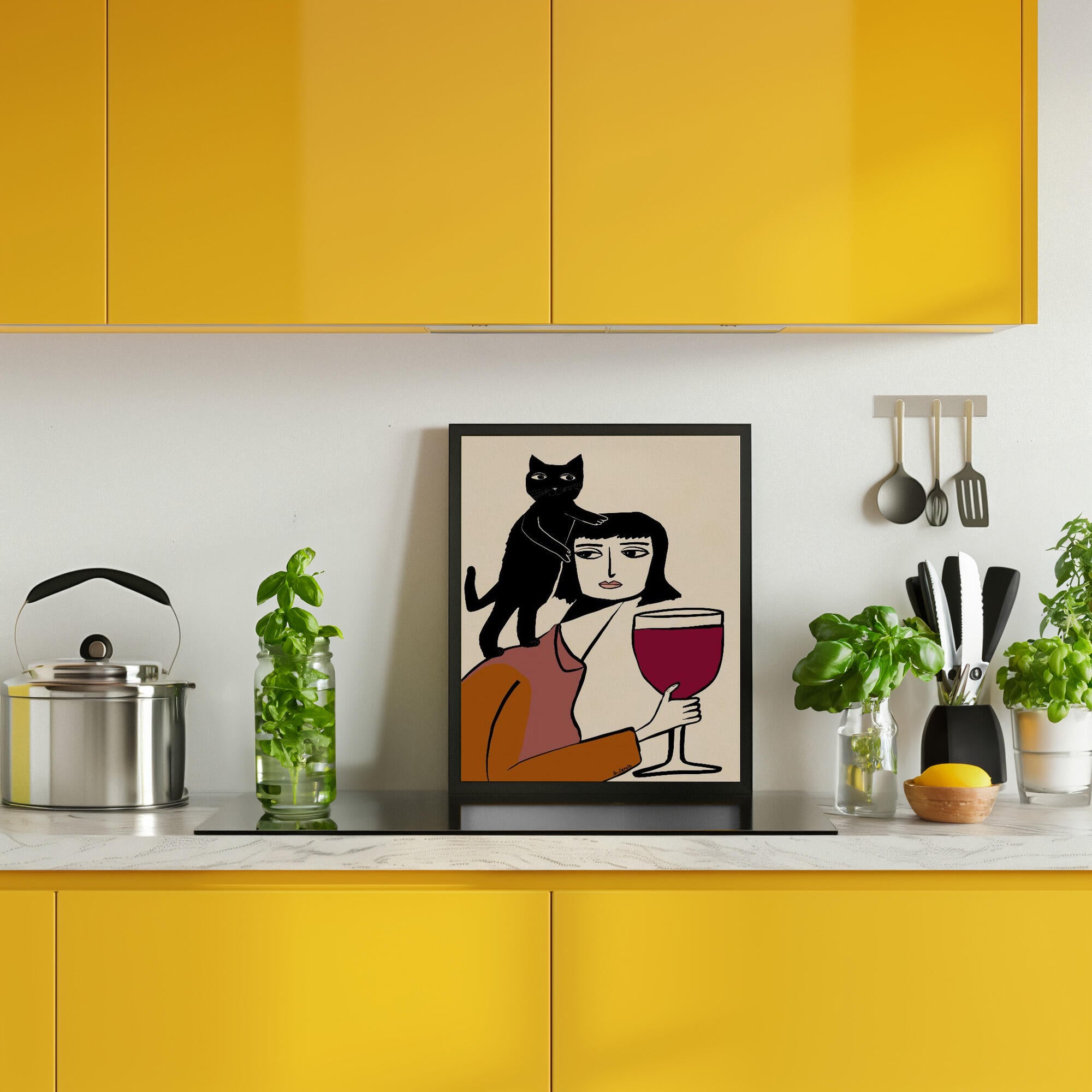 Wine and cat lover