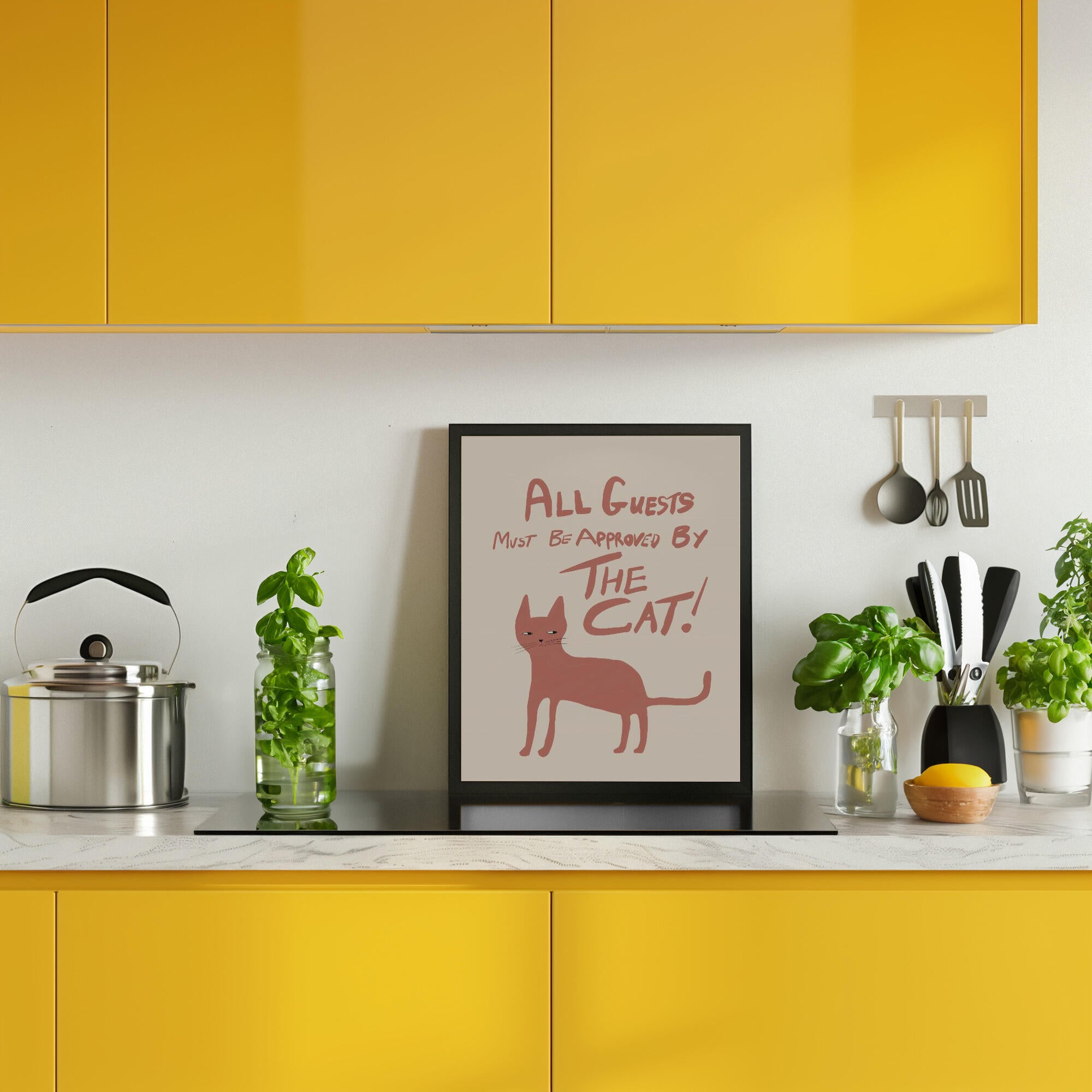 All guests must be approved by the cat!