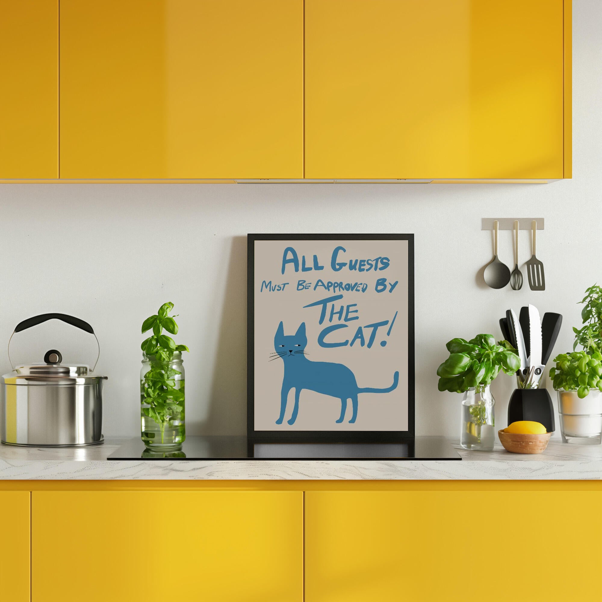 All guests must be approved by the cat!