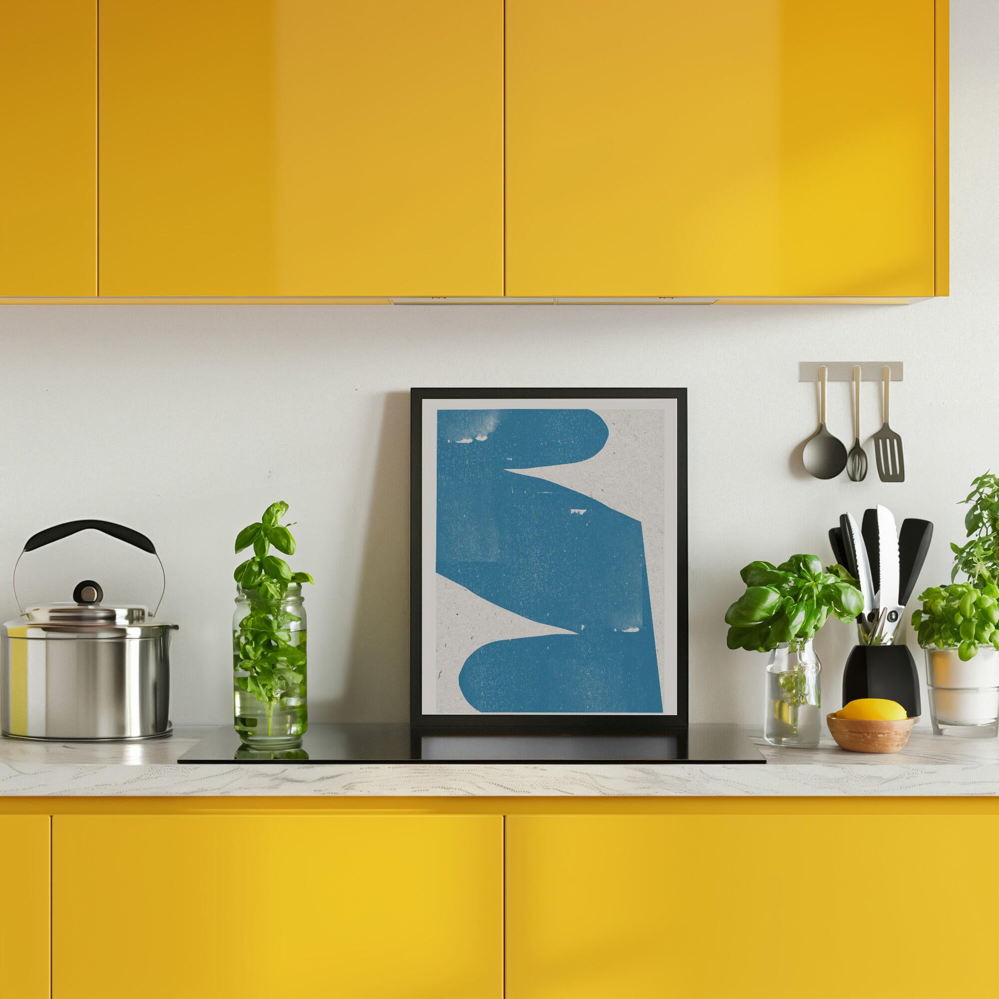 Blue Abstract Curve