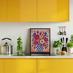 Vase Flowers Brights &amp; Blues