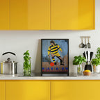 Yellow Striped Soccer Player