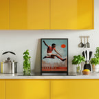Leaping Soccer Player