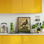 Ukiyo E Style Japanese Pheasant At Plum Blossom