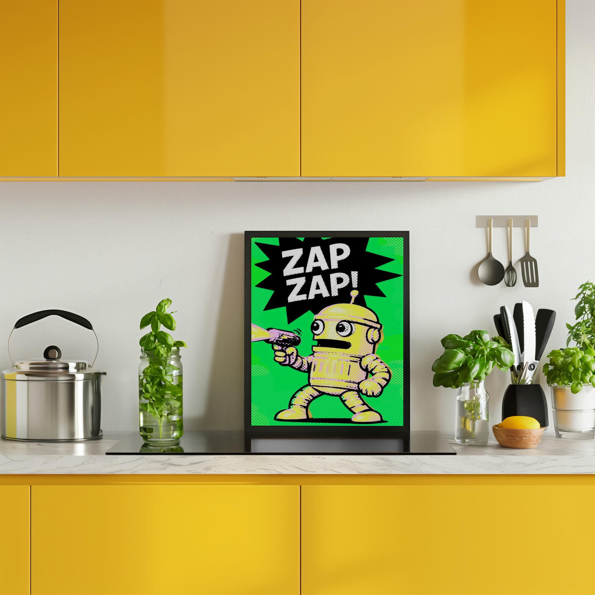 Comic Robot Zap Zap