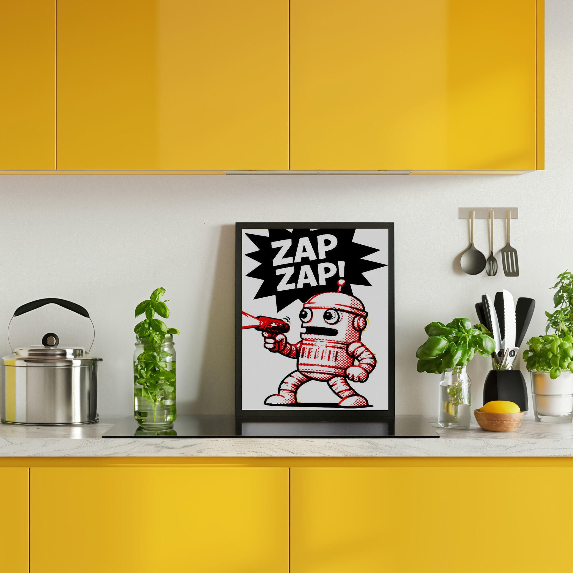 Retro Robot Zap Action