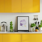 Purple Gold Abstract Shapes