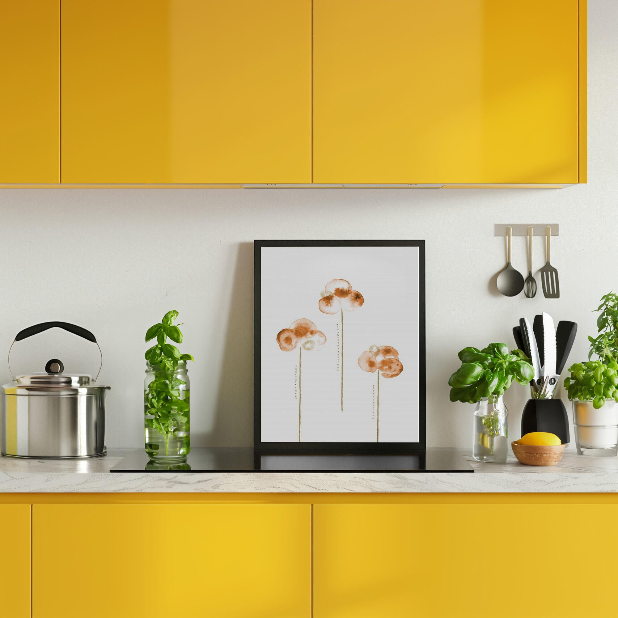 Minimalist Orange Blooms