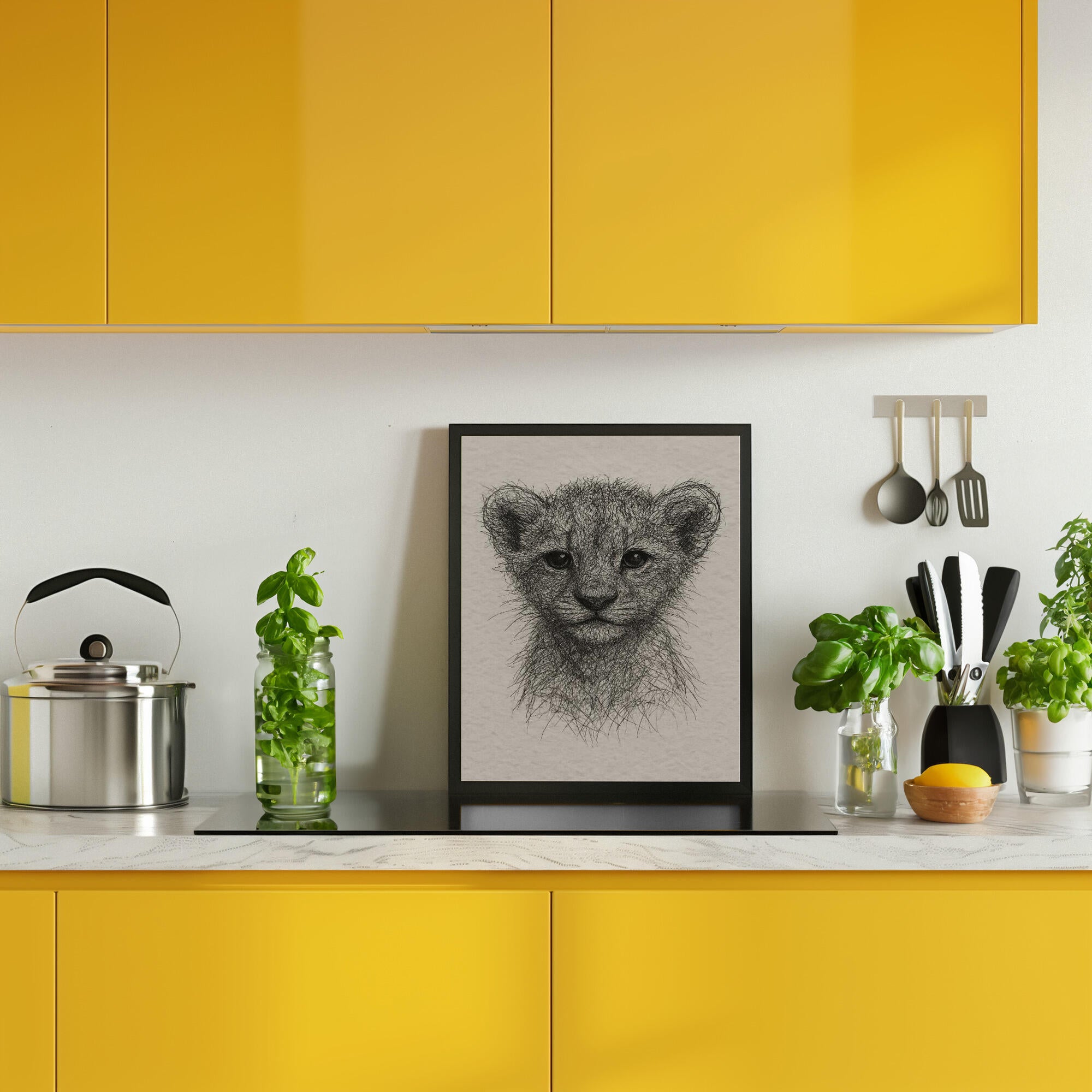 Cute Lion Cub Sketch