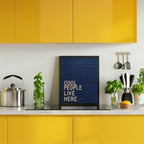 Cool People Live Here Letter Board