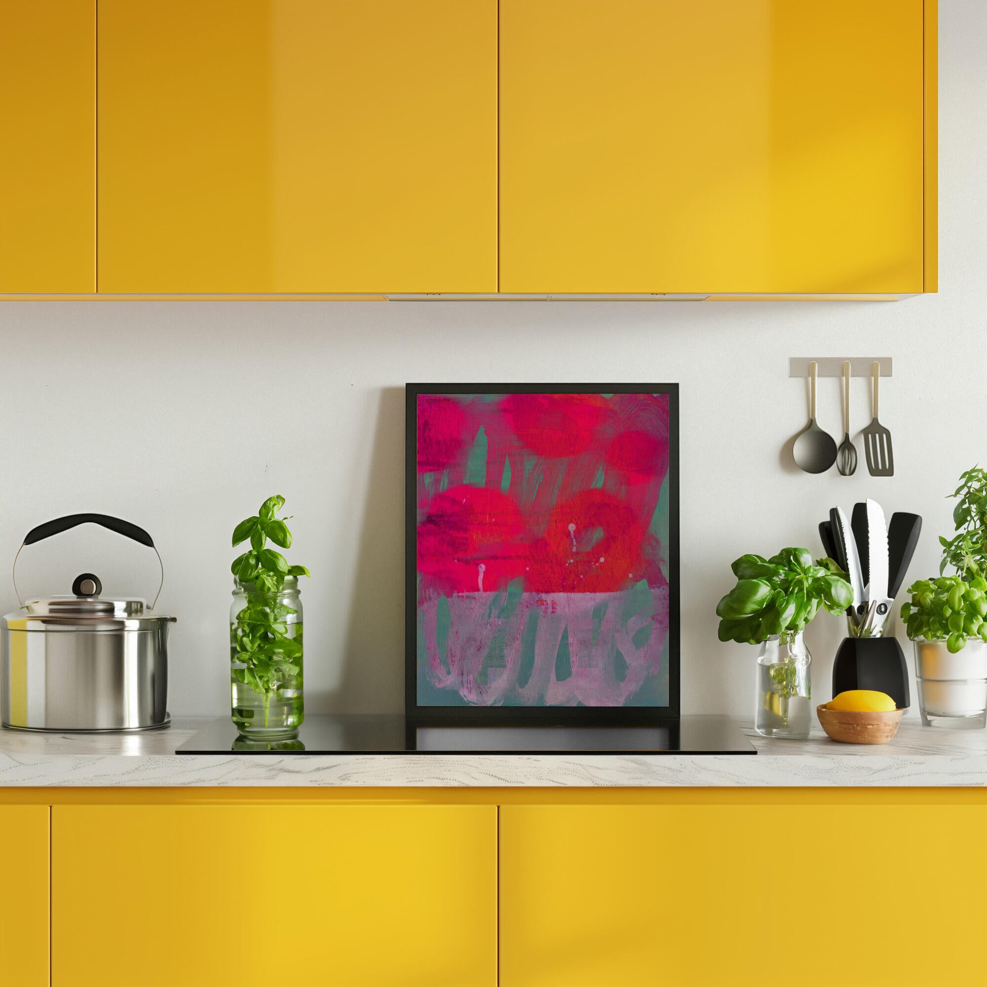 Vibrant Pink Abstract