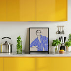 Chic Striped Portrait