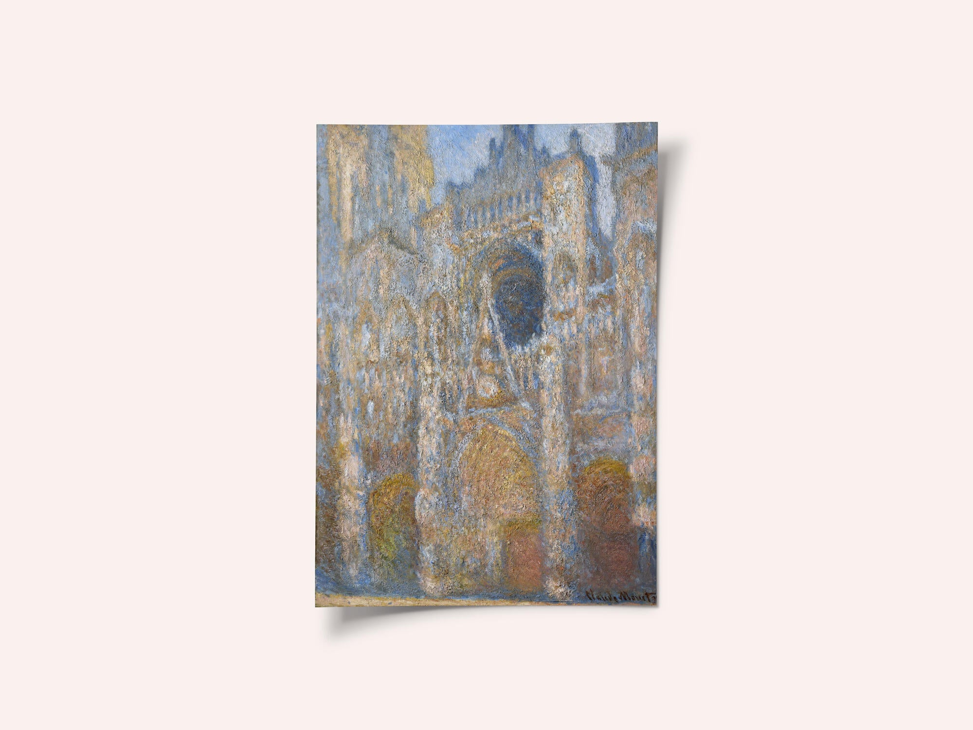 Rouen Cathedral - The Facade in Sunlight