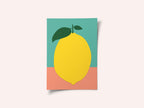 Lemon With Two Leaves