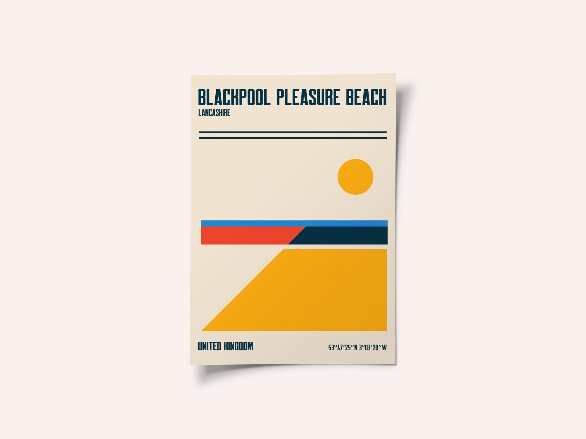 Blackpool Pleasure Beach Travel Poster