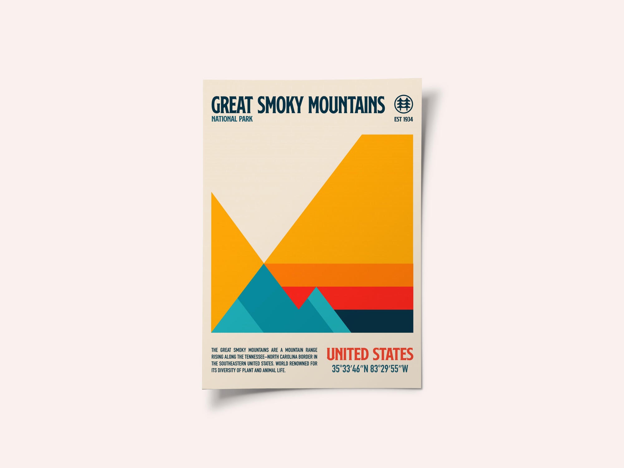 Great Smoky National Park Travel Poster