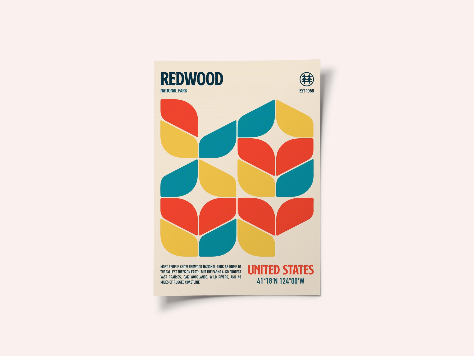 Redwood National Park Travel Poster