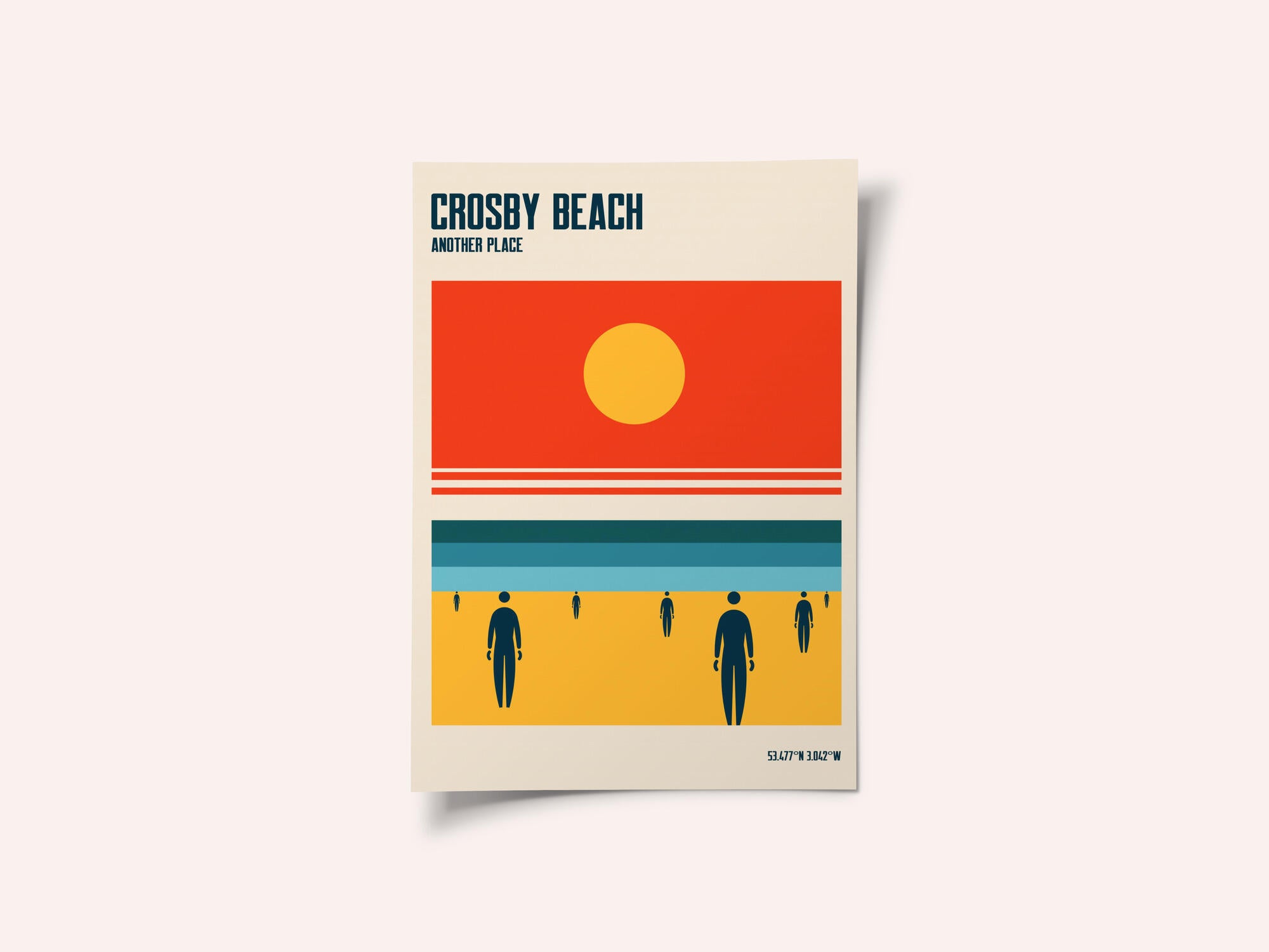 Crosby Beach Iron Men Liverpool Merseyside