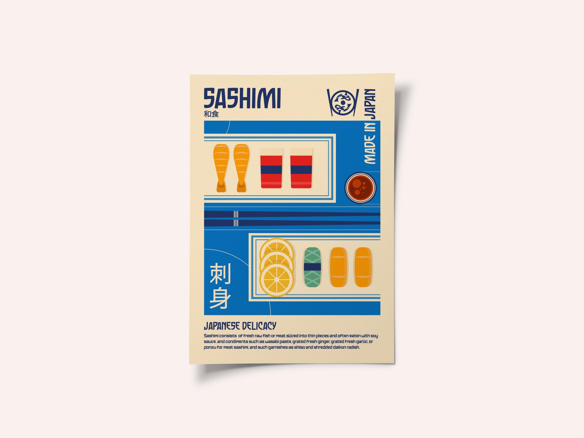 Sashimi Japanese Food Print