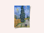Vincent Van Gogh's Road With Cypress and Star 1890