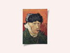 Vincent Van Gogh's Self Portrait With Bandaged Ear and Pipe (1889)