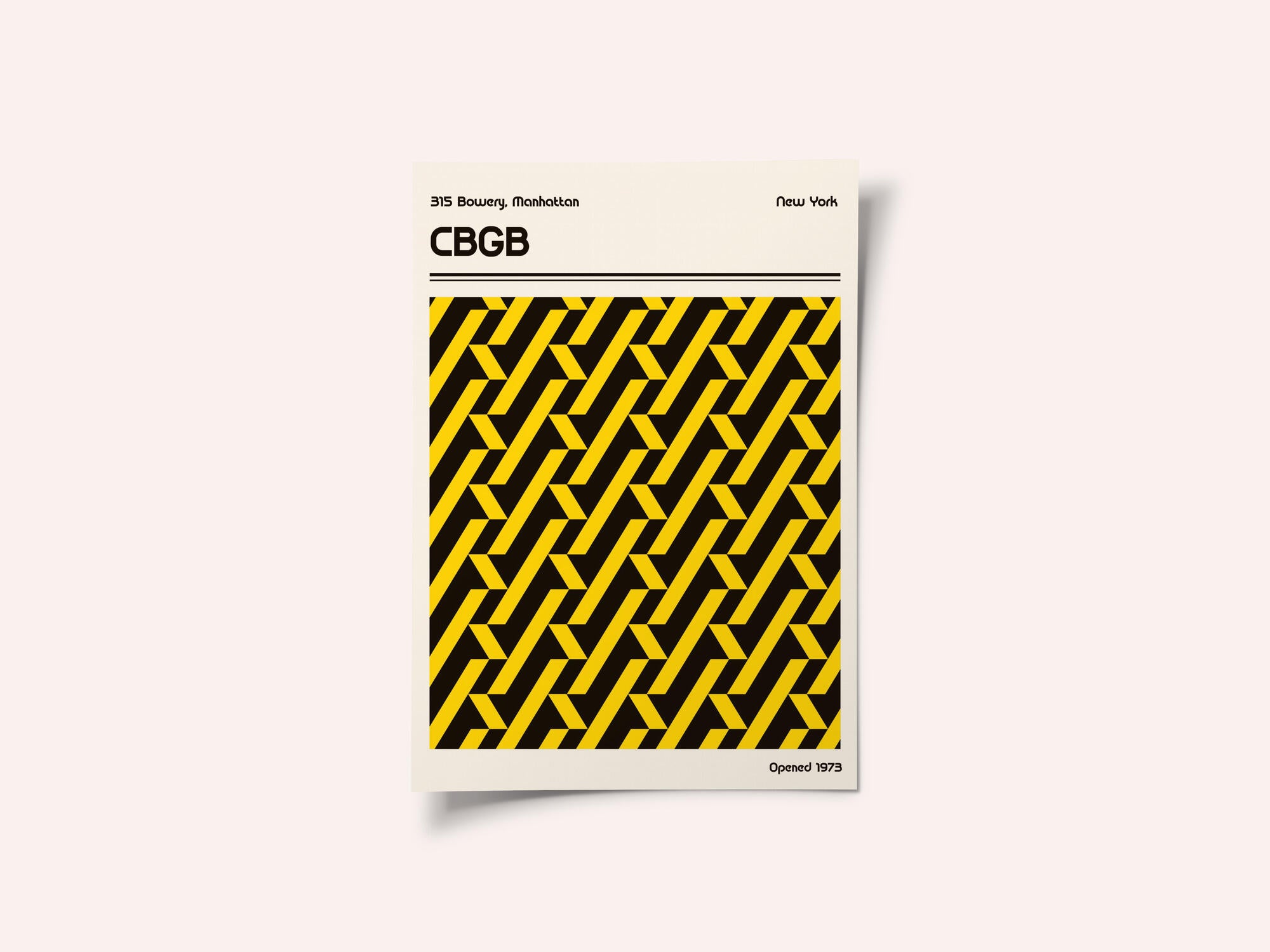 CBGB Venue Poster