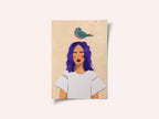 Girl with bird
